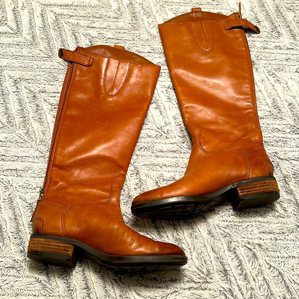 Sam Edelman Women’s Penny brown leather riding boots